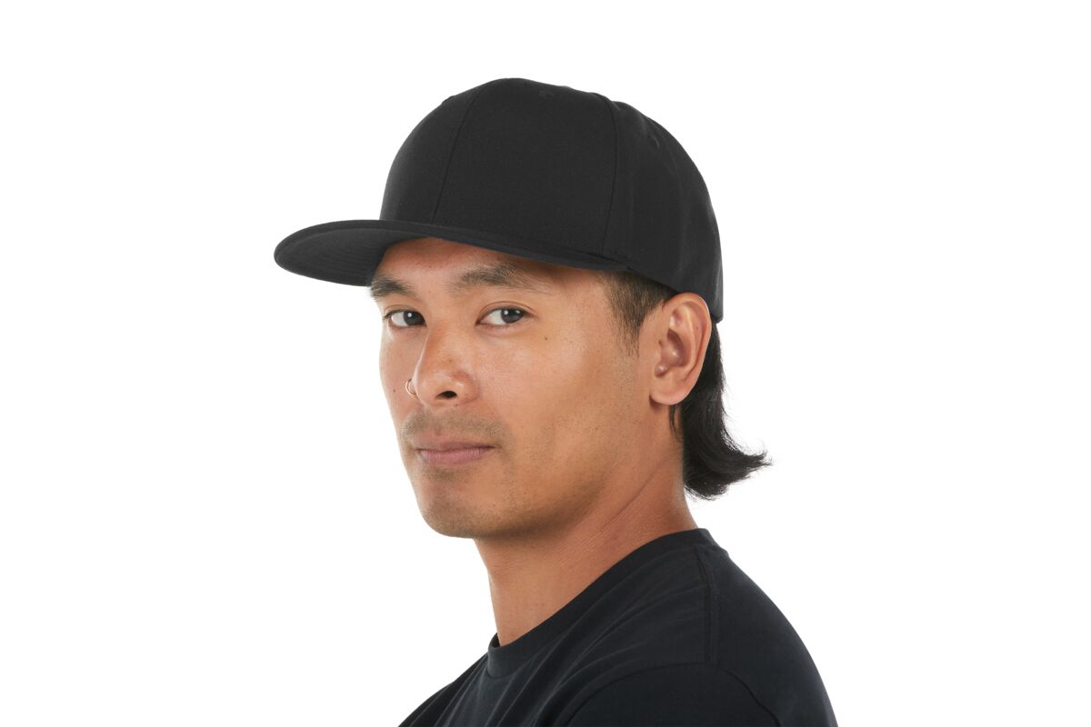 recycled-poly-classic-6-panel-hat-b8 WebPDP-HAT001002_Recycled_Poly_Classic_6Panel_Hat_Black_Studio_Harper_Studios_0723_Side_3__HAT001002OS.jpg